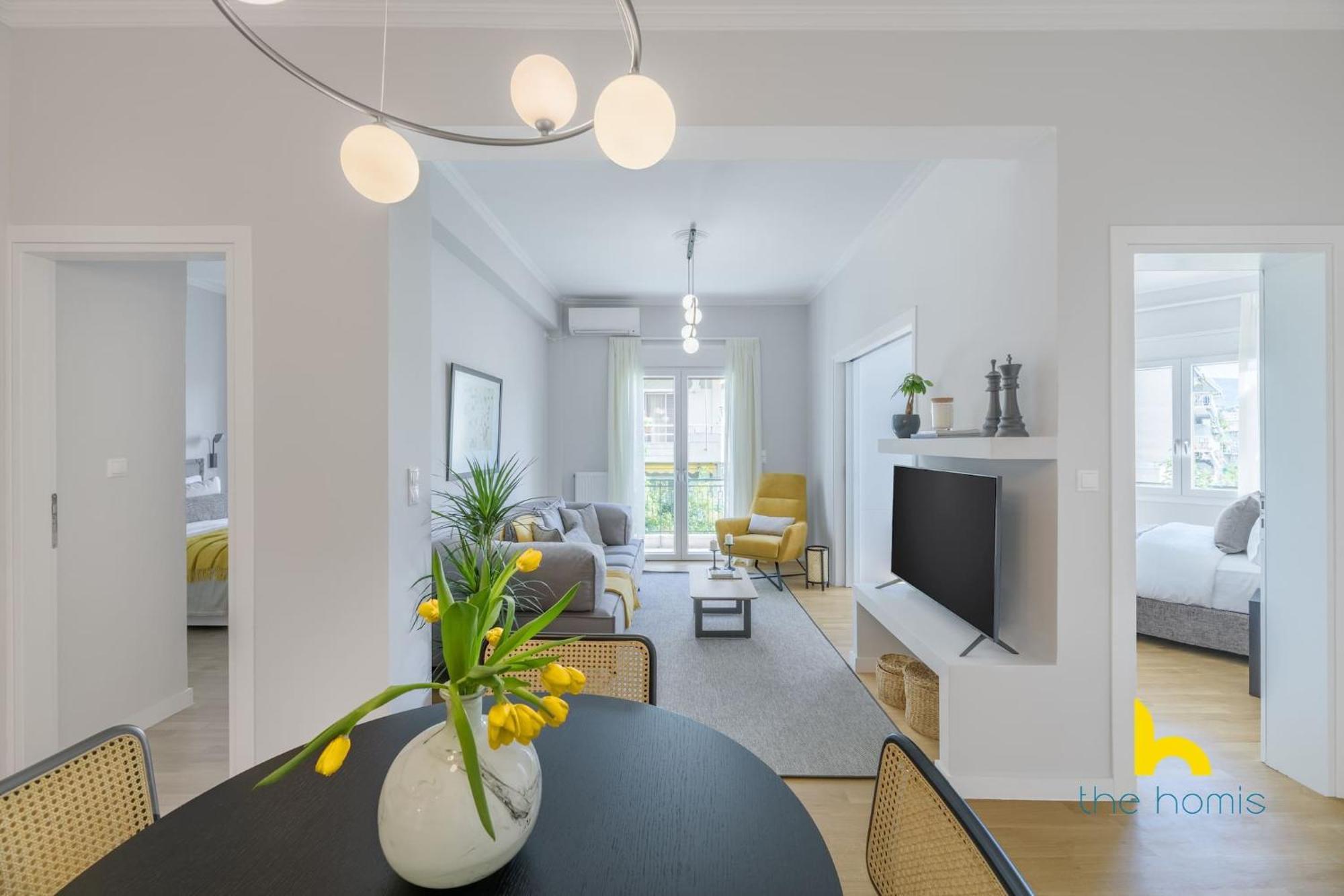 Sun-Splashed 2-Bdr Corner Apartment With Hillside Views! Athens Exterior photo